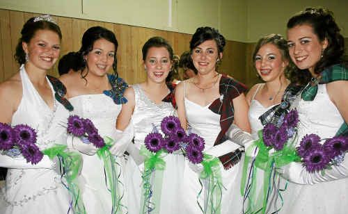 (From left) Tori Rafton, Bec Riddle, Emma Washbourne, Naomi Mauch, Grace Peterson and April Lamb make their debut at the annual Caledonian Society Highland Debutante Ball. (From left) Tori Rafton, Bec Riddle, Emma Washbourne, Naomi Mauch, Grace Peterson and April Lamb make their debut at the annual Caledonian Society Highland Debutante Ball.